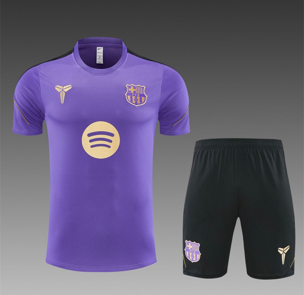Ensemble Maillot + Short FC Barcelone x Mamba Violet/Noir 2026/27