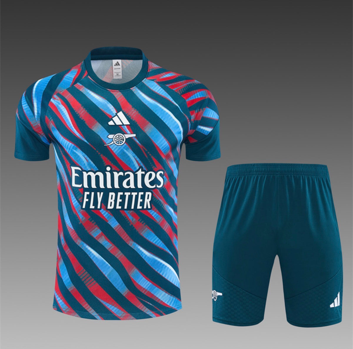 Ensemble Maillot + Short Arsenal Édition Spéciale Rayures 2026/27