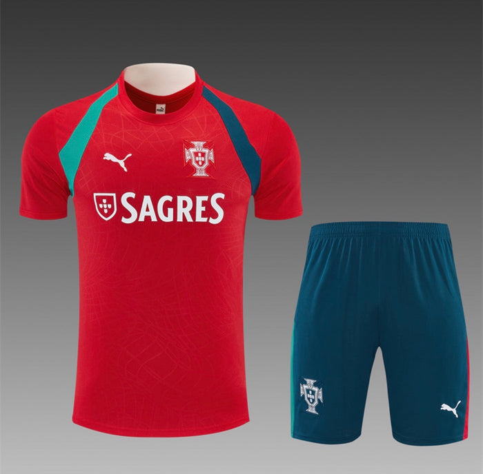 Ensemble Maillot + Short Portugal Entraînement Rouge Sagres 2026/27